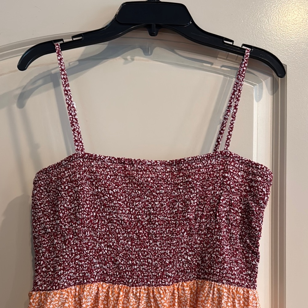 LOFT Colorful Maxi Dress with Straps - Picture 2 of 6